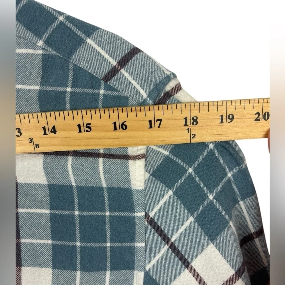 J Crew Mercantile Slim Fit Men’s Flannel Shirt Casual Fall Size Large Plaid - Picture 9 of 11